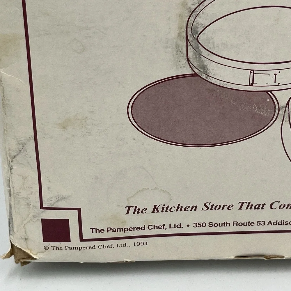 Pampered Chef Spring Form Cake‎ Pampered 1540 Round Heart Vintage 1994 Baking